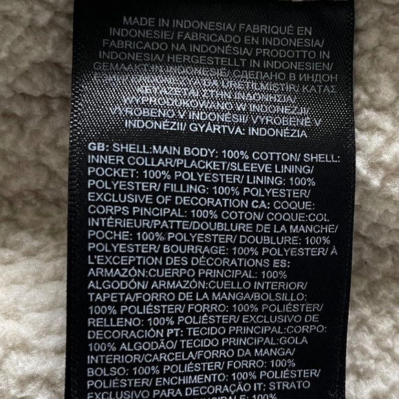 The North Face Men's Small Campshire Long Sleeve Button Up Shirt Cotton Navy Tan - Picture 7 of 7